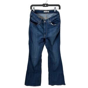 Levi's 726 High Rise Flare Size 32 Dark Indigo Wash